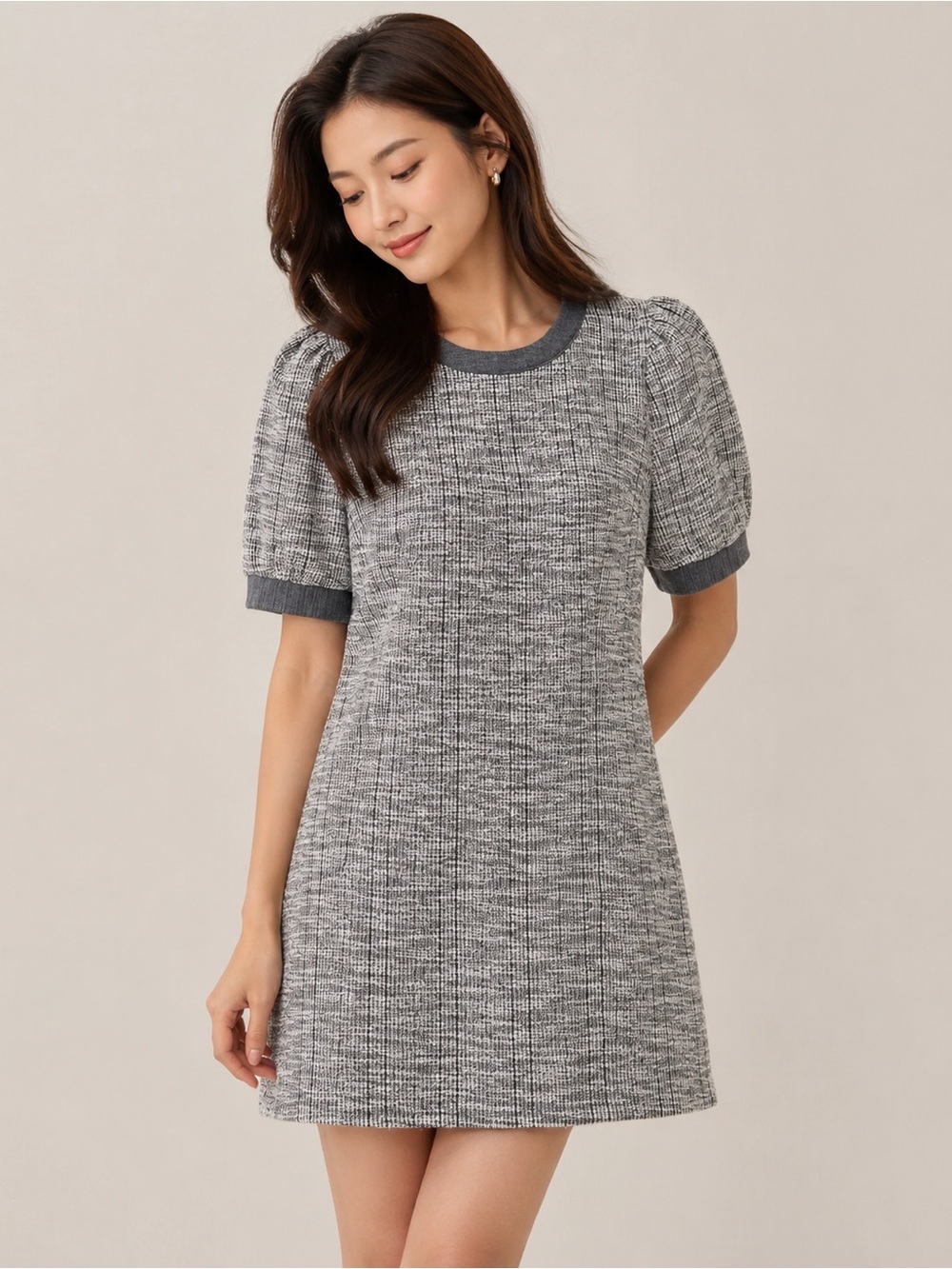 Bcbgeneration plaid tweed mini dress Small